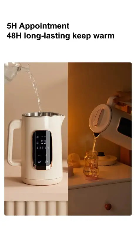 1.5 L Electric Stainless Steel Thermostatic Heat Preservation Kettle Teapot