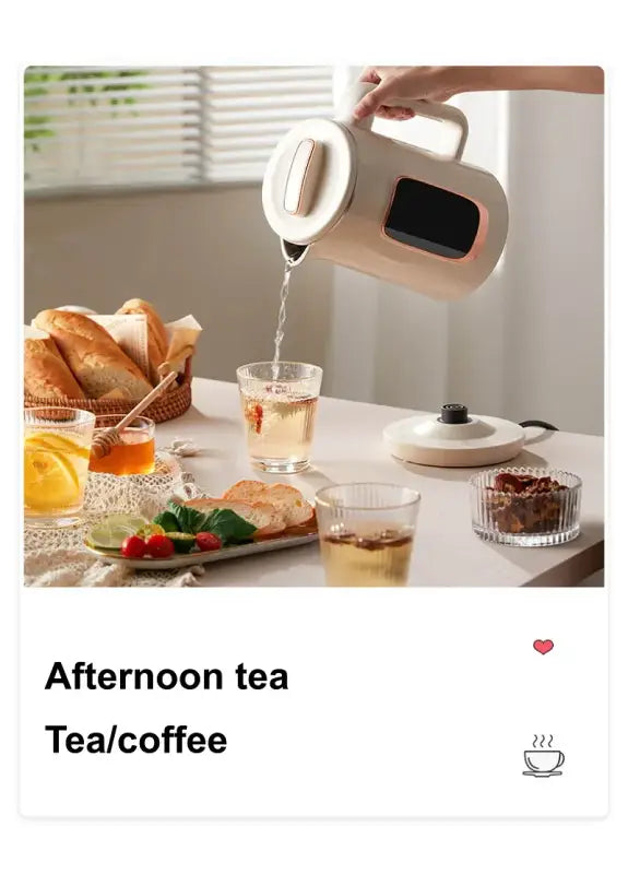 1.5 L Electric Stainless Steel Thermostatic Heat Preservation Kettle Teapot