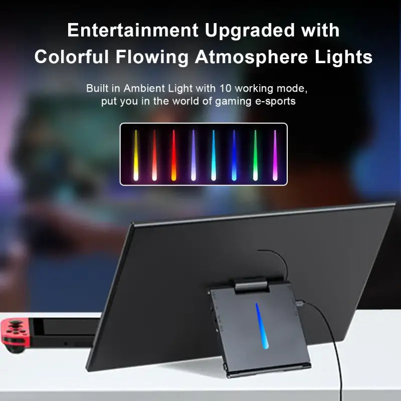 lightweight portable display for gaming and work setup