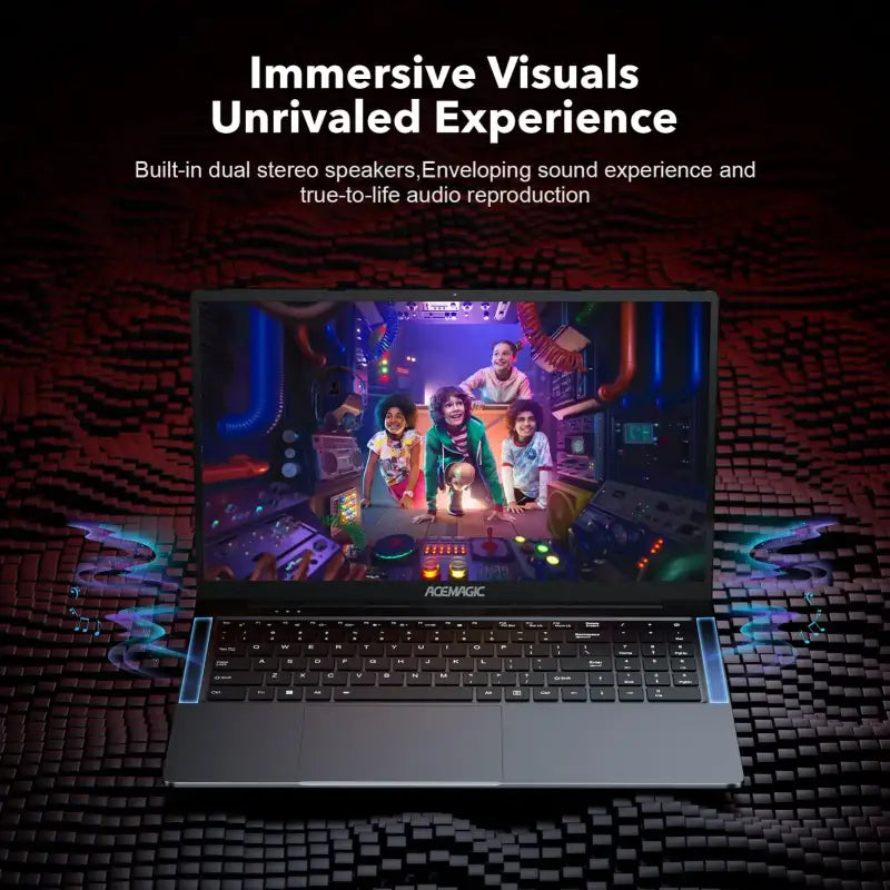 ACEMAGIC Ryzen 7 5700U 16.1 inch gaming laptop front view