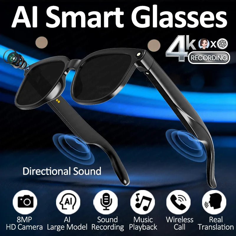 smart glasses with Bluetooth calls and stereo audio