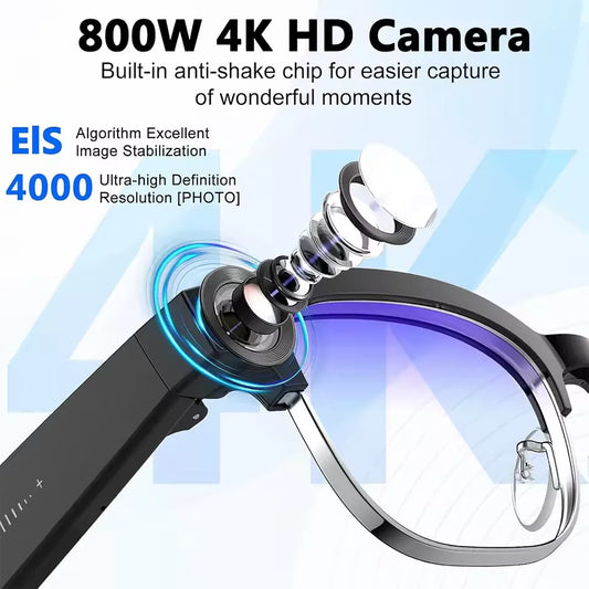 AI translation glasses water resistant and long battery life