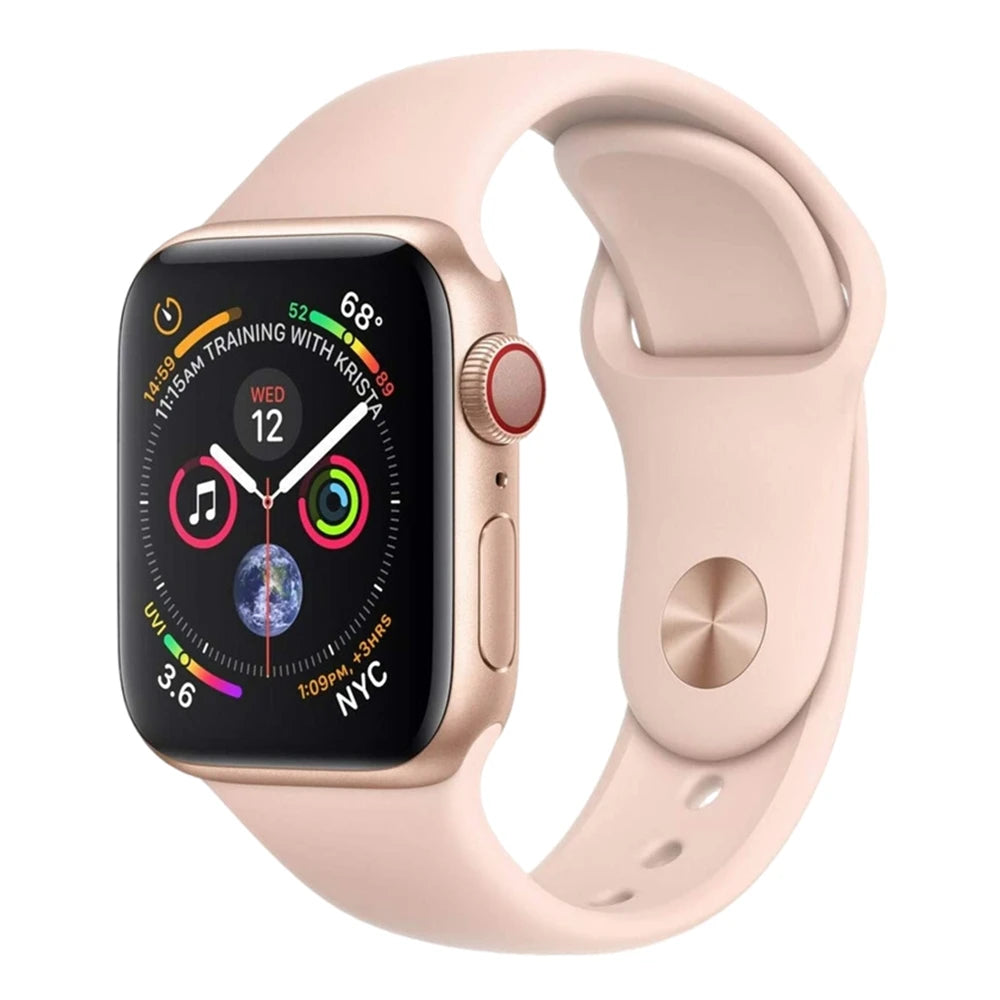 Apple smartwatch with heart rate and sleep monitor