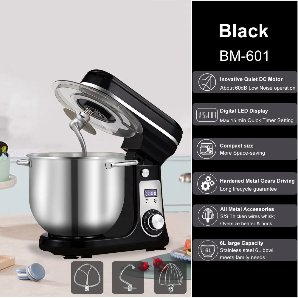 quiet DC motor kitchen stand mixer