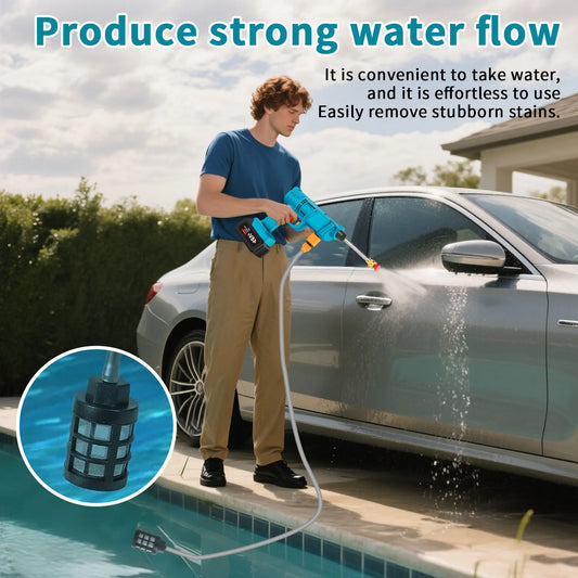 battery powered pressure washer with copper nozzle
