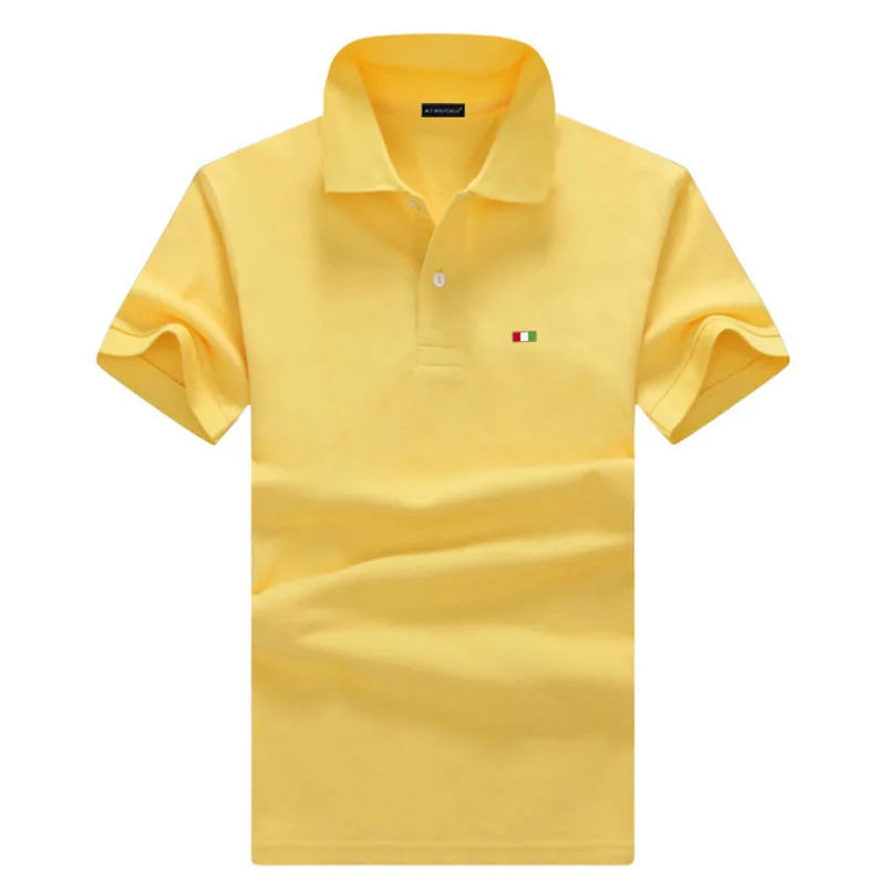 100% Cotton High Quality Men's Polo Summer Casual Short Sleeve Shirt