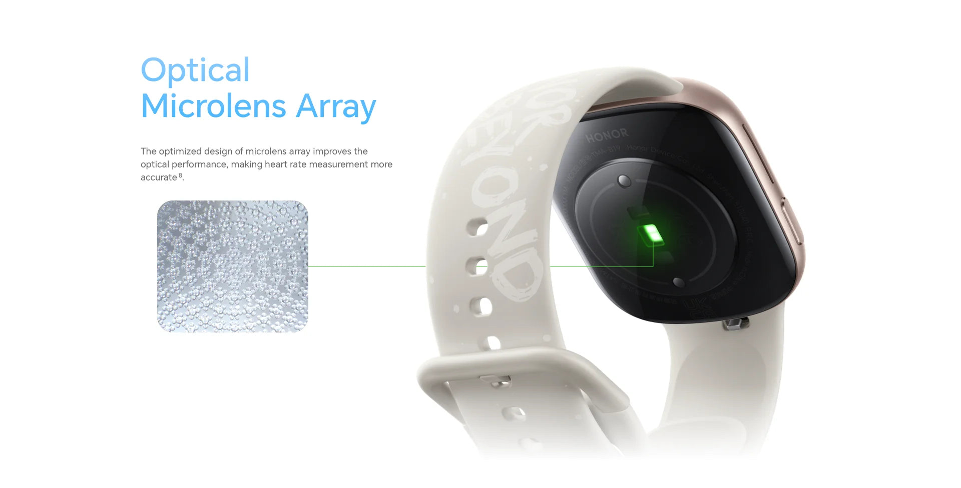 HONOR Smart Watch 4 stylish design with silicone band