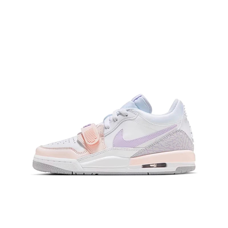 Jordan Legacy 312 Low GS Pink/Purple Sneakers - Side View