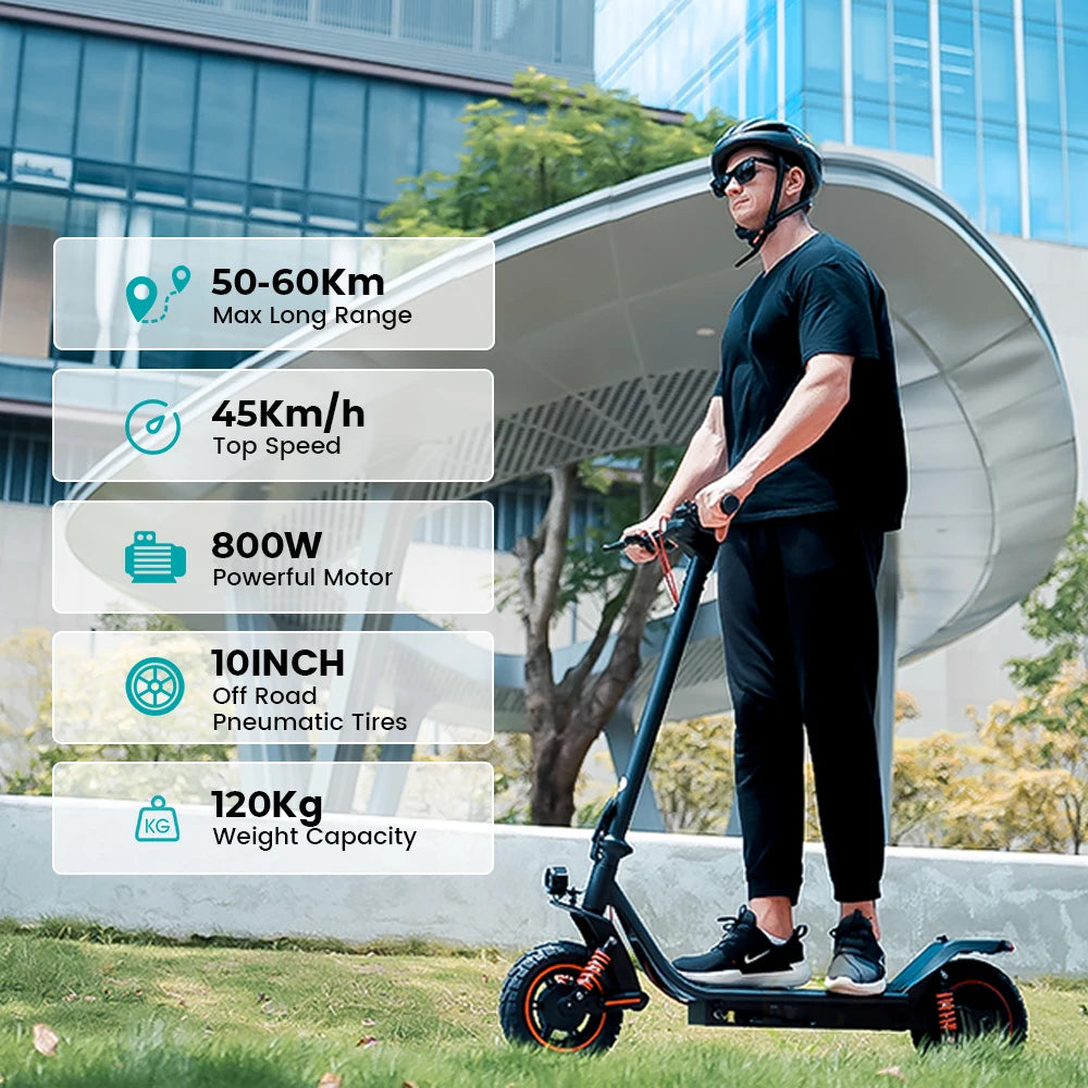 iScooter i10 Pro 800 W Max Range Powerful Electric Kick Scooter 60 km/h With USB