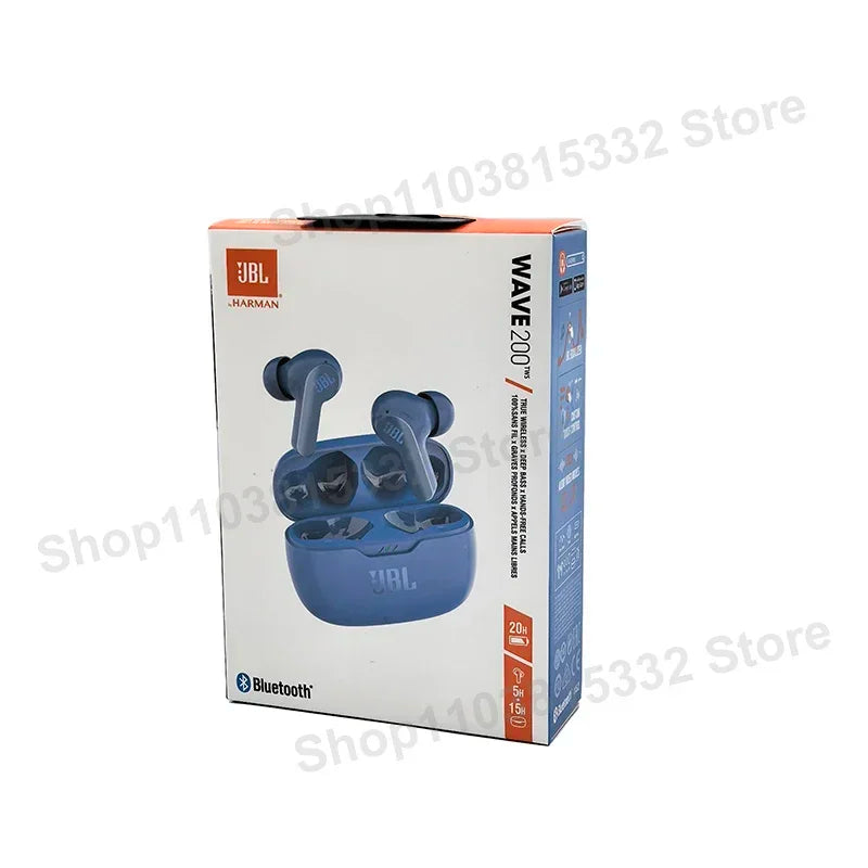 Original JBL Wave 200 TWS Wireless Bluetooth 5.0 Earbuds With Mic