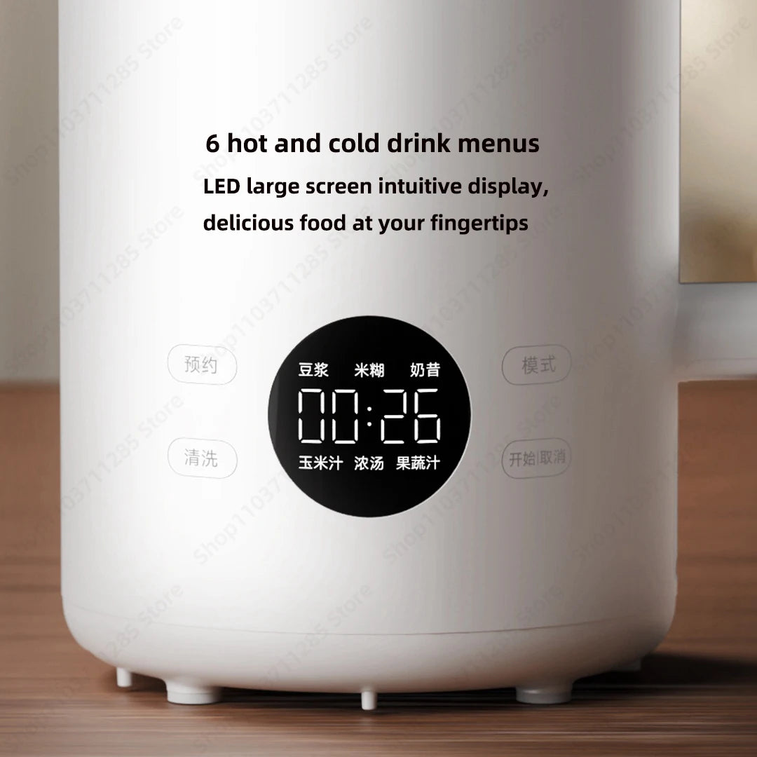 Xiaomi Mijia Soymilk Maker LED Large Screen 12 Hours Appointment With 6 hot cold drink menus