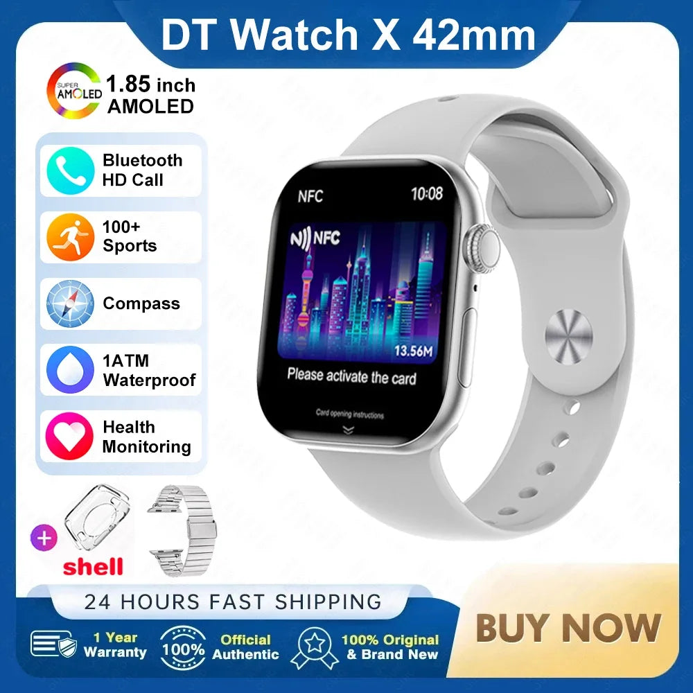Apple DT Smart Watch X Mini 3D con AI Voice e NFC da 1,85 pollici