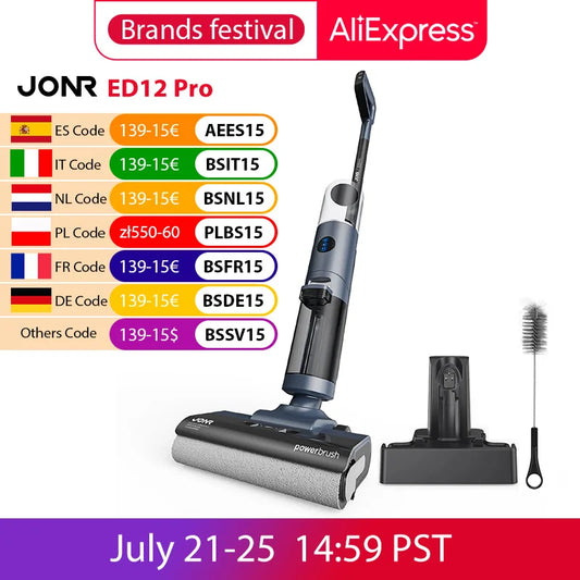 Pro Cordless Vacuum Cleaner with Hot Air Dry Self-Cleaning For Smart Home Appliances