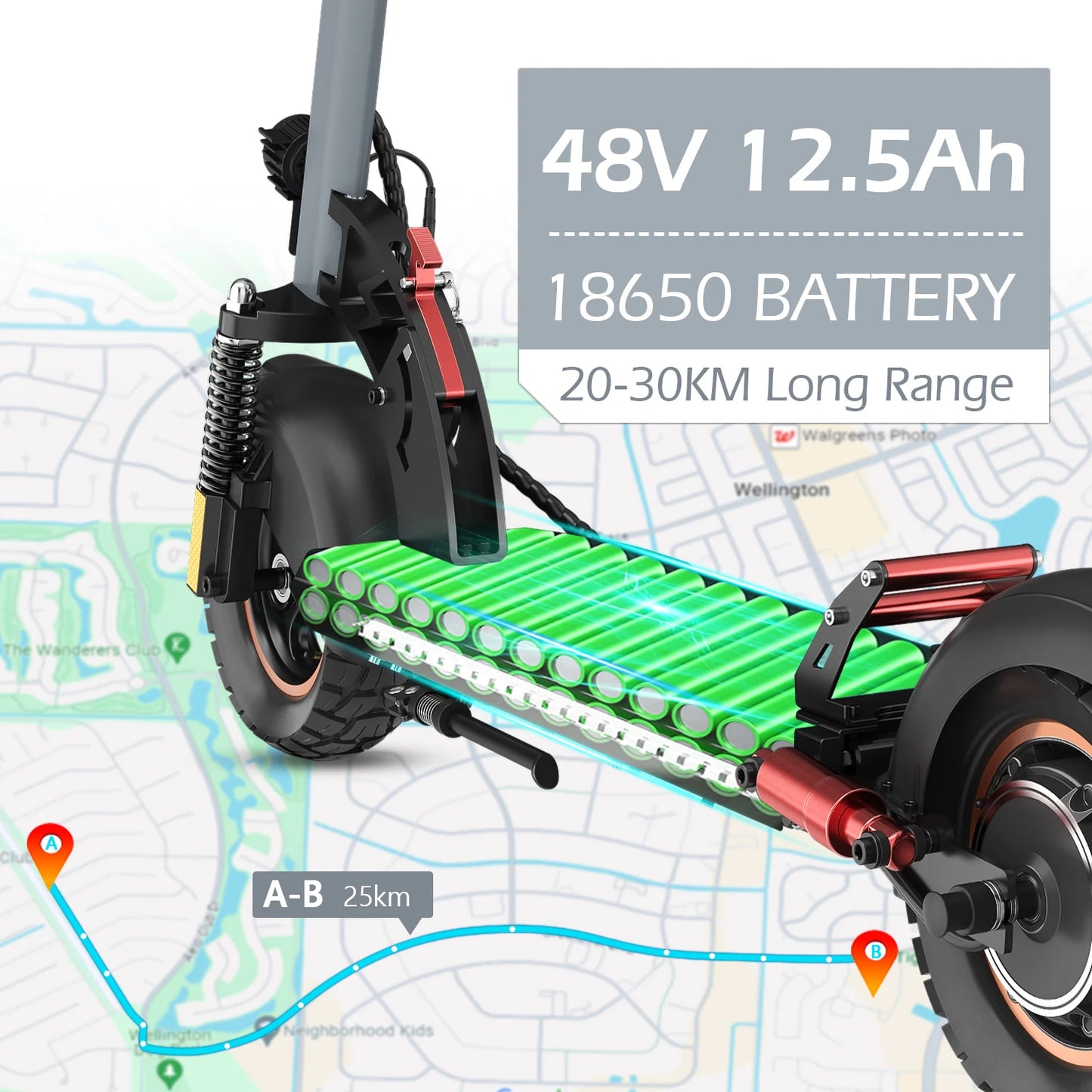 New City Mobility Electric Scooter 800 W One button folding Max speed 45 km/h