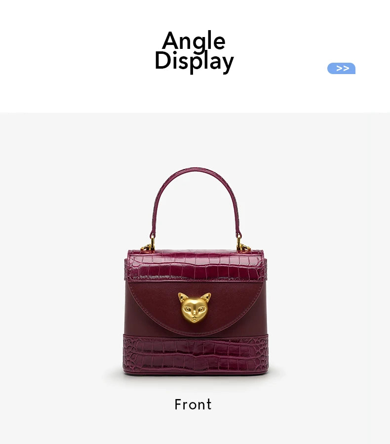 Sac à main Bafelli en cuir de crocodile pour femme