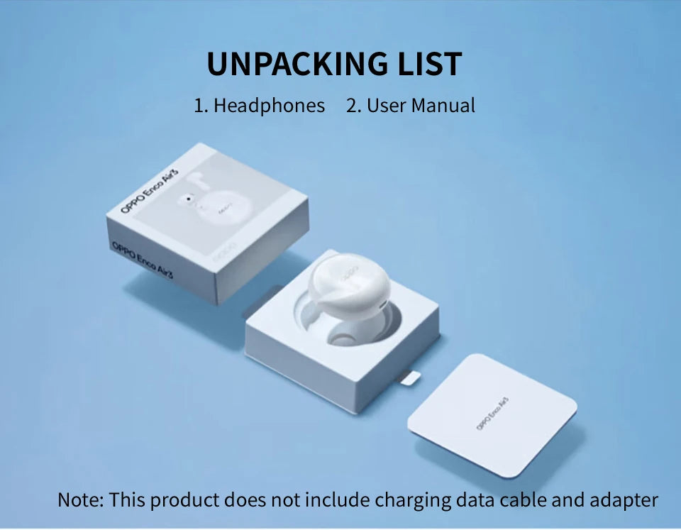 OPPO Original Enco Air3 TWS Wireless Earphone AI Noise Cancelling