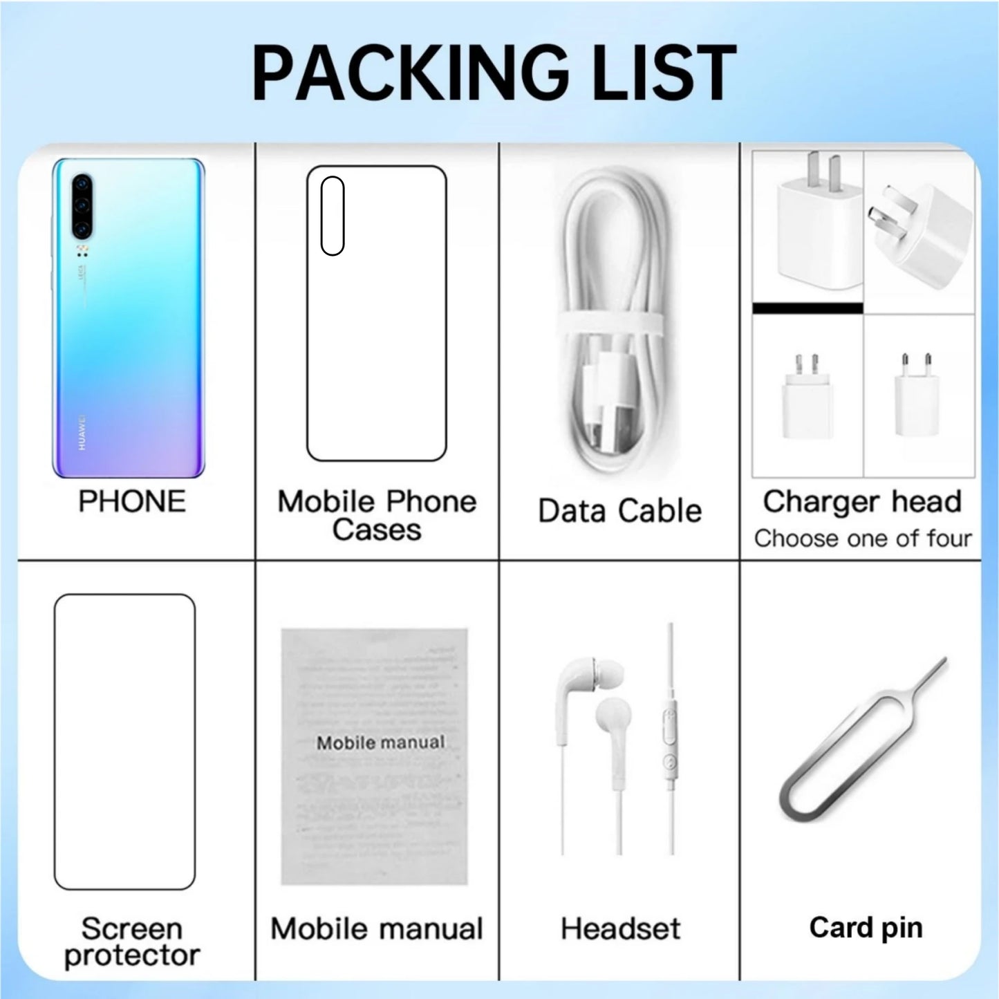 HUAWEI P30 Smartphone Android 6.1 inch 40MP+32MP Camera 128GB ROM 4G Network NFC