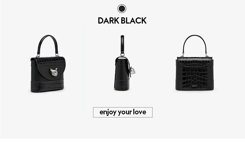 Sac à main Bafelli en cuir de crocodile pour femme