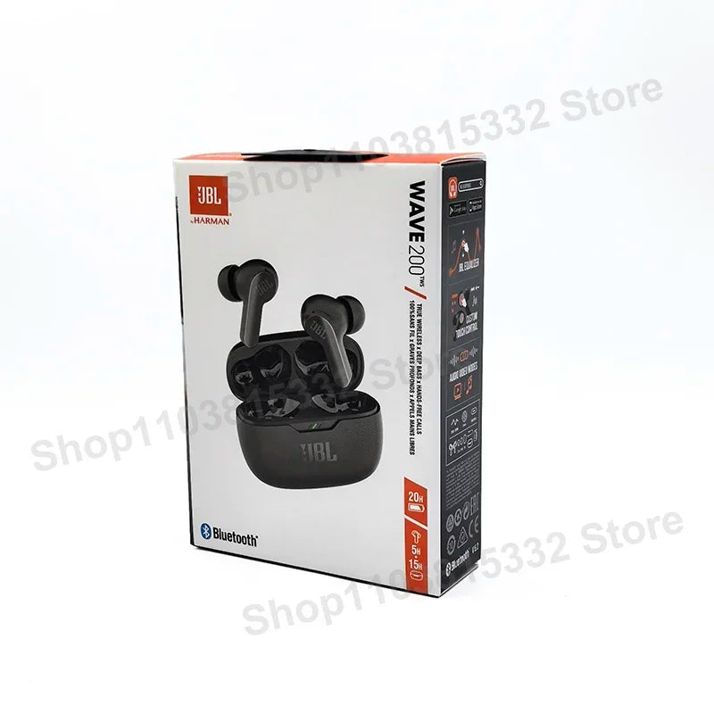 Original JBL Wave 200 TWS Wireless Bluetooth 5.0 Earbuds With Mic