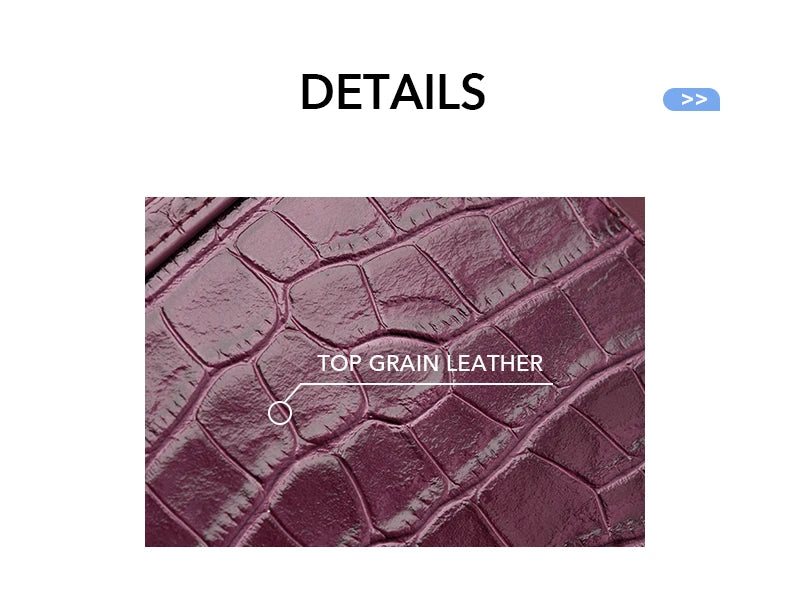 Sac à main Bafelli en cuir de crocodile pour femme