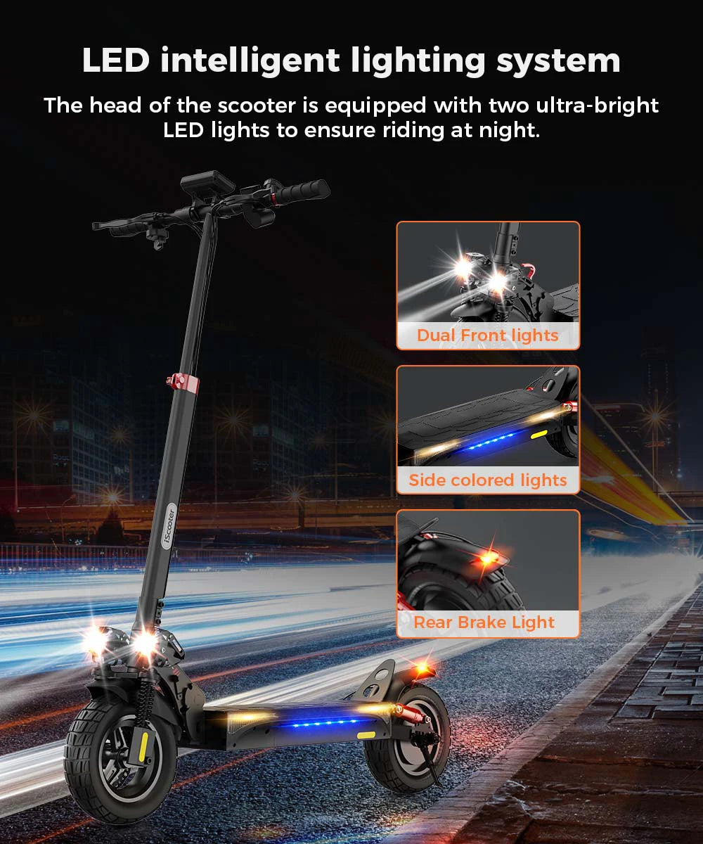 iScooter iX3 800 W Powerful Electric Kick Scooter 10 inch Tubeless 40 km/h For Adults