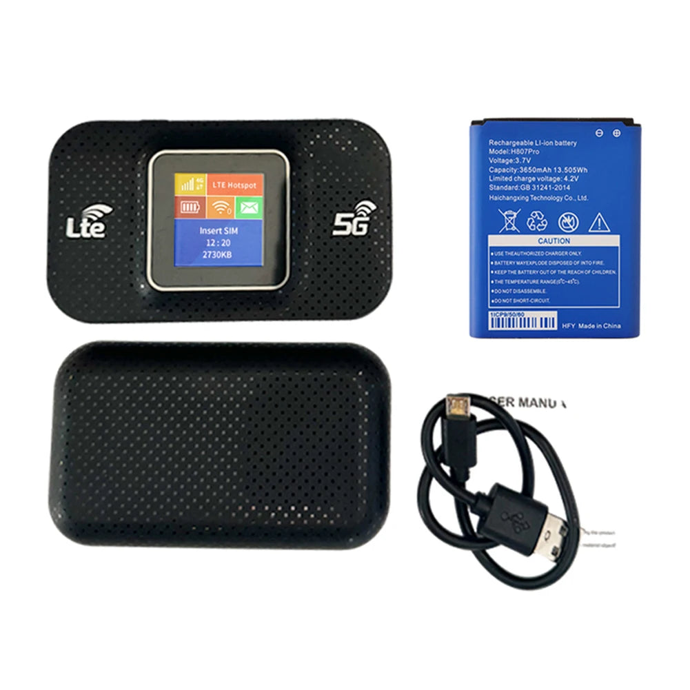 Router Wi-Fi tascabile wireless portatile LTE 4G per casa e auto