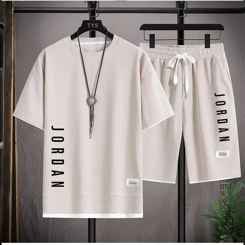 Summer Fashion Basketball Jogging T-shirt with Short Sleeves and Round Neckline