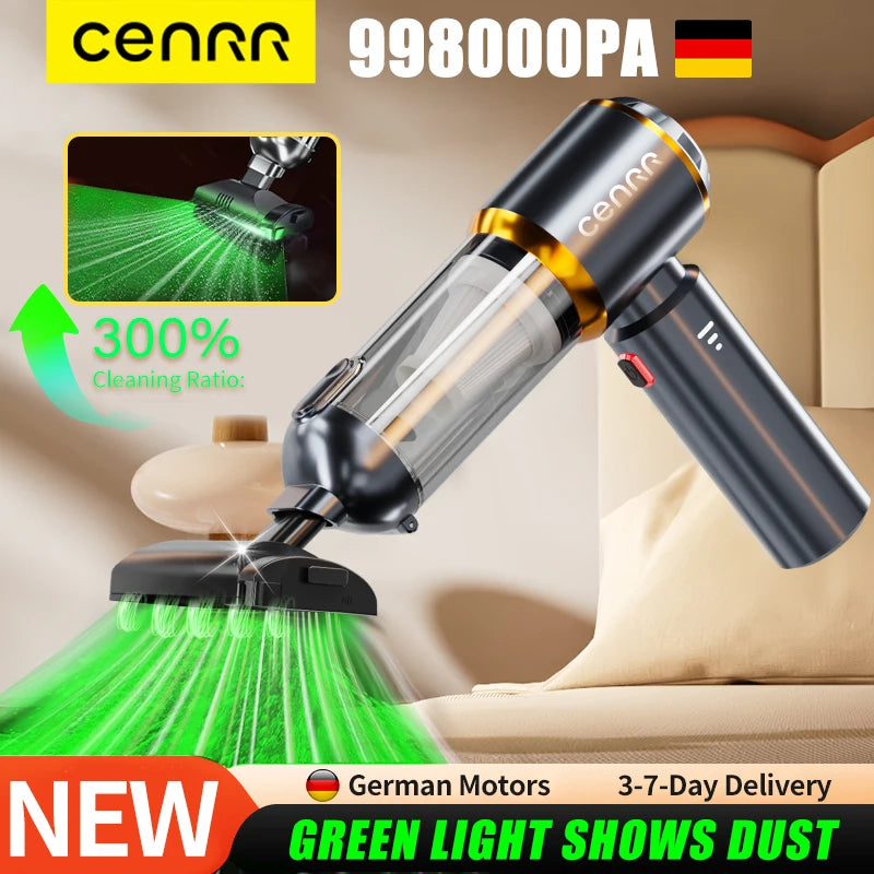 Cenrr Nuovo Mini Aspirapolvere per Auto/Potente e Resistente