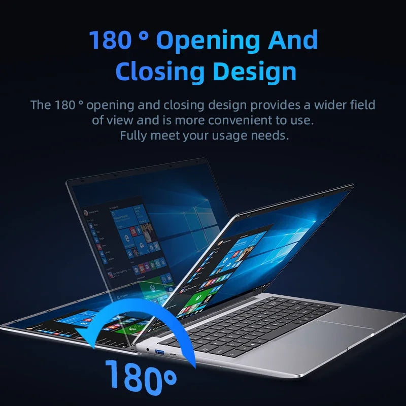 Xiaoran Laptop Computer Windows 11 Pro Intel Celeron N4000 2025 Notebook PC Gamer 12GB DDR4 512GB 1TB SSD 1920*1080 Office Computer PC