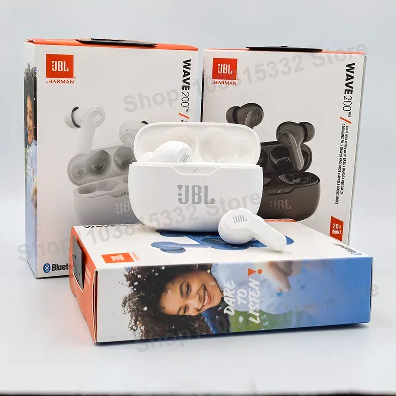 Original JBL Wave 200 TWS Wireless Bluetooth 5.0 Earbuds With Mic