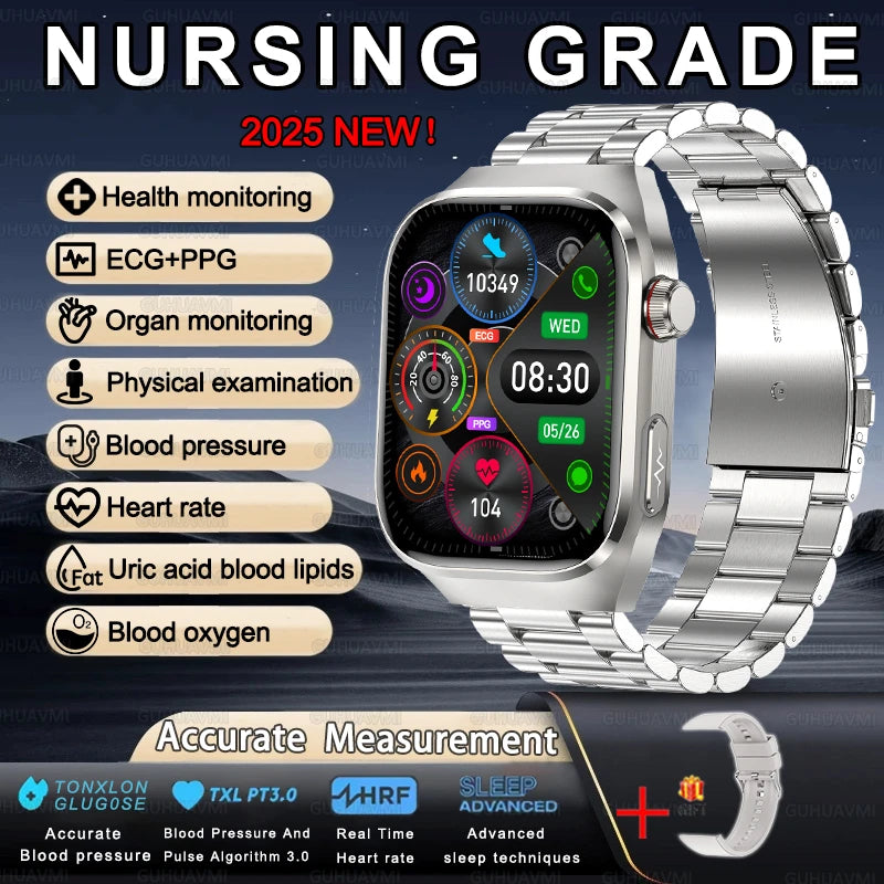 Smartwatch For XIAOMI Uric acid Blood lipids ECG+PPG Blood pressure, Health Monitoring