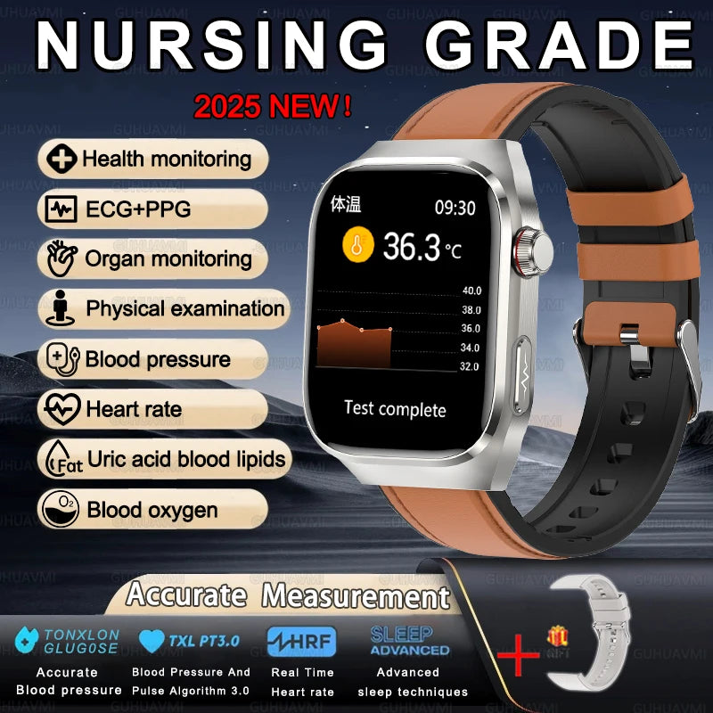 Smartwatch For XIAOMI Uric acid Blood lipids ECG+PPG Blood pressure, Health Monitoring