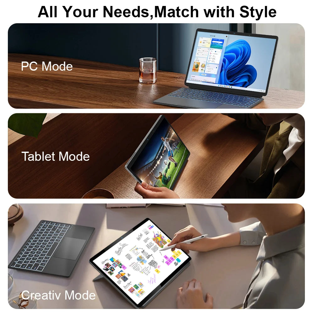 Ninkear T40 2 in 1 Backlight Laptop Touch Screen N100 14 Inch