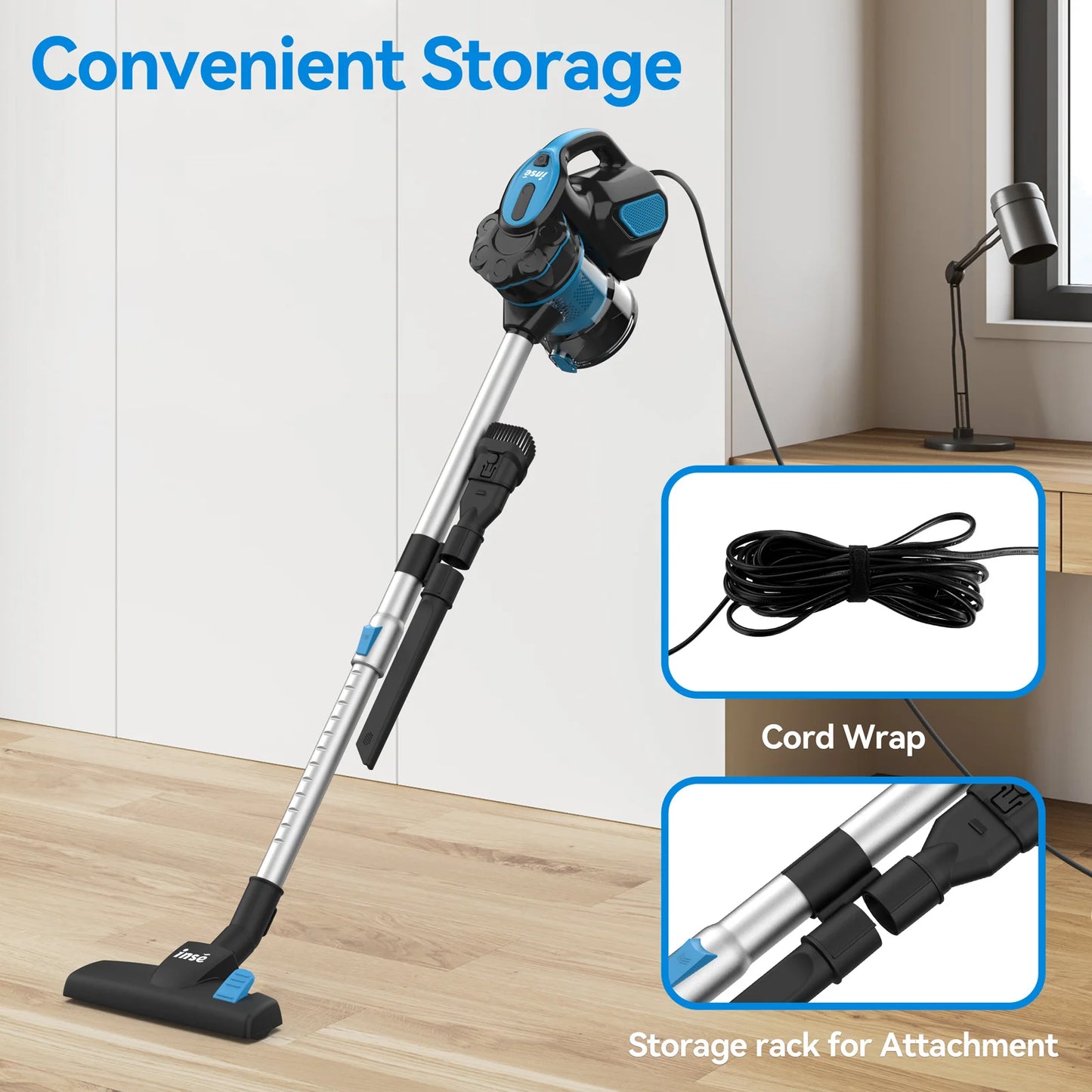 Perfect Vacuum Cleaner Corded INSE Extremely Powerful Suction With Filters