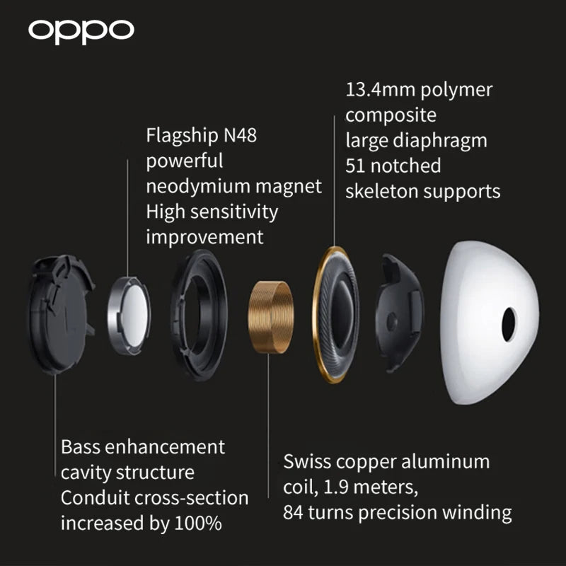 OPPO Original Enco Air3 TWS Wireless Earphone AI Noise Cancelling
