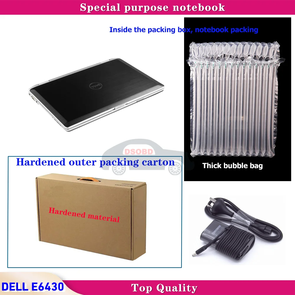 Dell E 6430 Core i5 8 GB RAM HDD/SSD Diagnostic Rugged Laptop for Mb Star