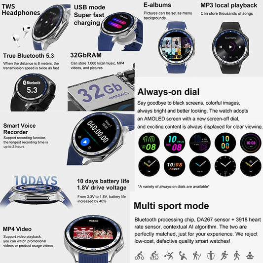 OPPO Smartwatch X For Sports Fitness With Waterproof Bracelet And High-End Business Watch