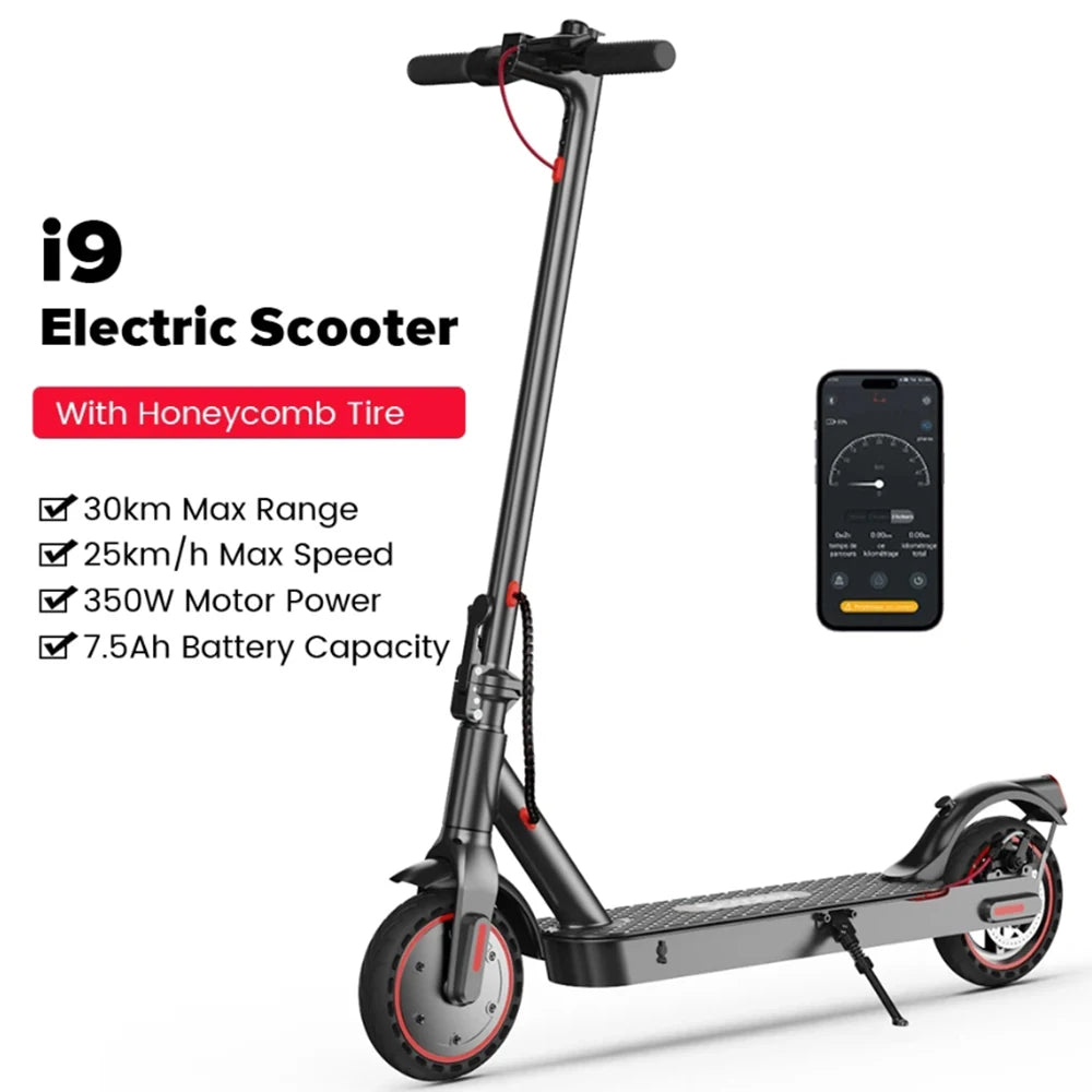 iScooter i9/i9 pro Fold-able 7.5Ah Electric Kick Scooter 350 W With APP