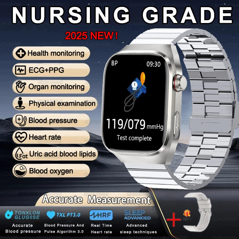 Smartwatch For XIAOMI Uric acid Blood lipids ECG+PPG Blood pressure, Health Monitoring