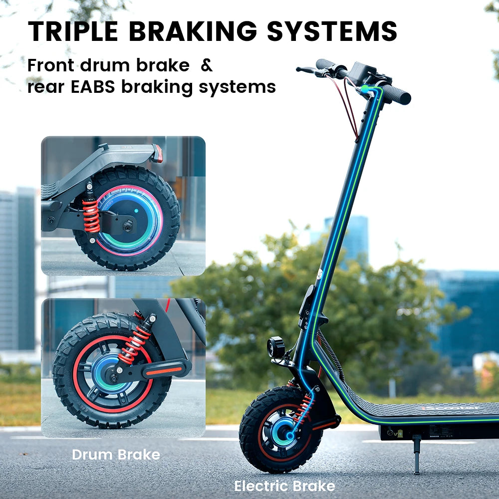 iScooter i10 Pro 800 W Max Range Powerful Electric Kick Scooter 60 km/h With USB
