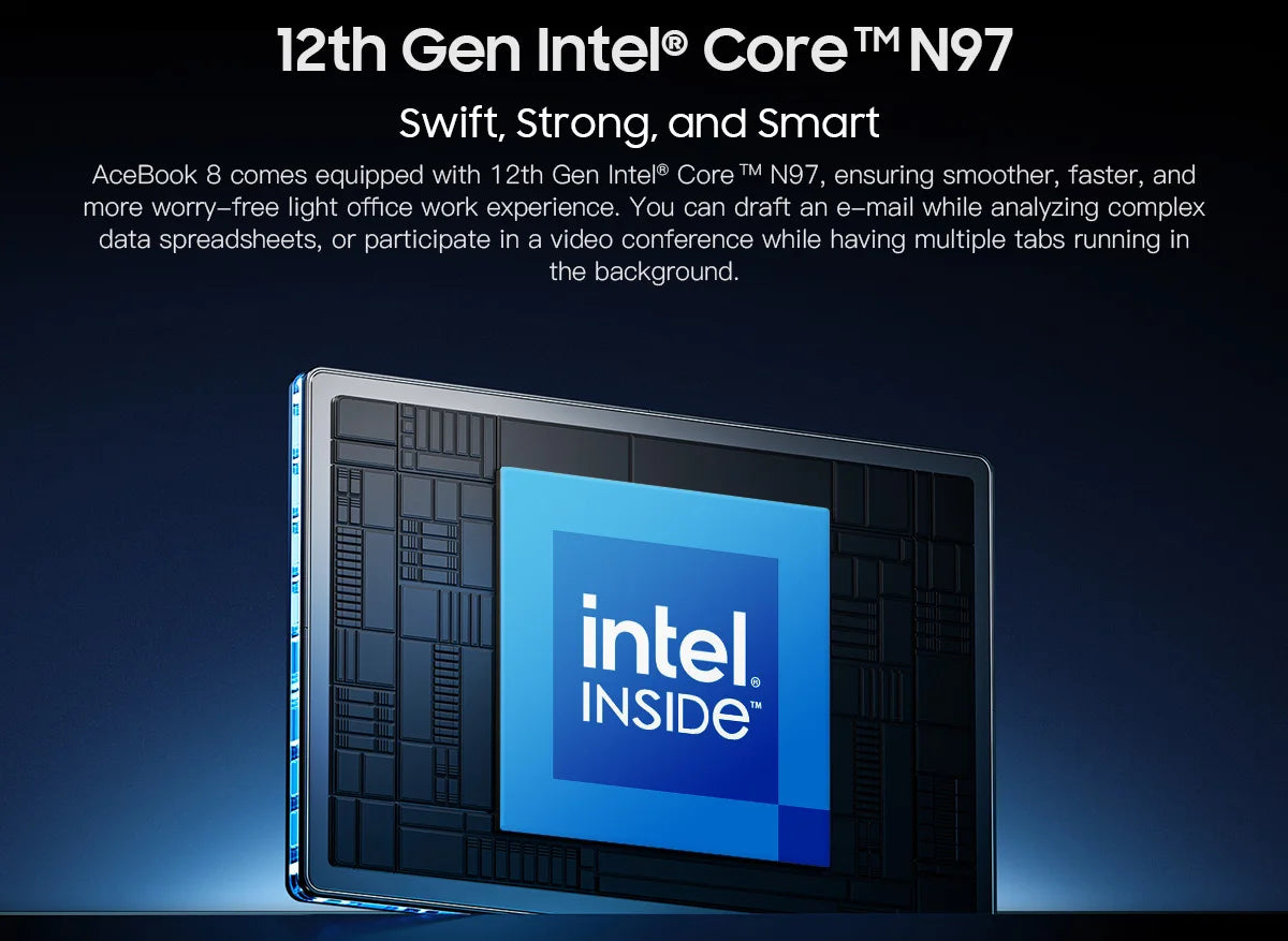 Blackview AceBook 8 Laptop 15.6" 12th Gen Intel Alder Lake N97