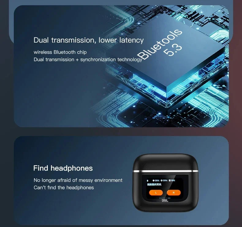 Original JBL Tour Pro 2 True Wireless Bluetooth headphone Noise Cancelling Earbuds LED Smart Display Box headset JBL Tour Pro2