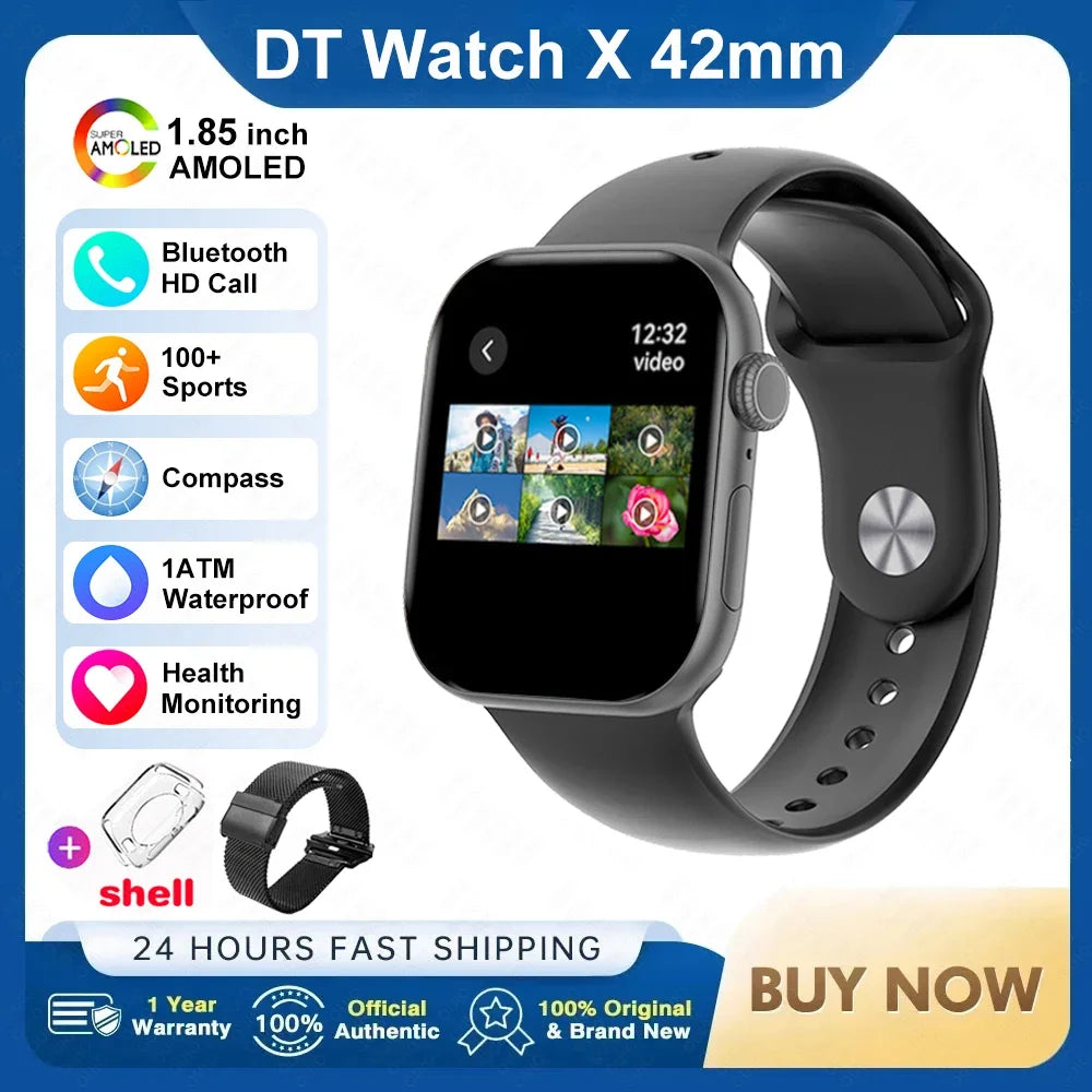 Apple DT Smart Watch X Mini 3D con AI Voice e NFC da 1,85 pollici