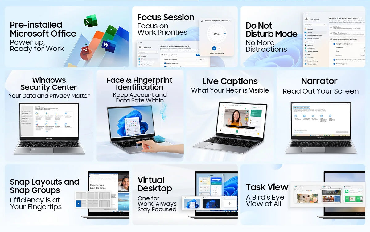 Blackview AceBook 8 Laptop 15.6" 12th Gen Intel Alder Lake N97