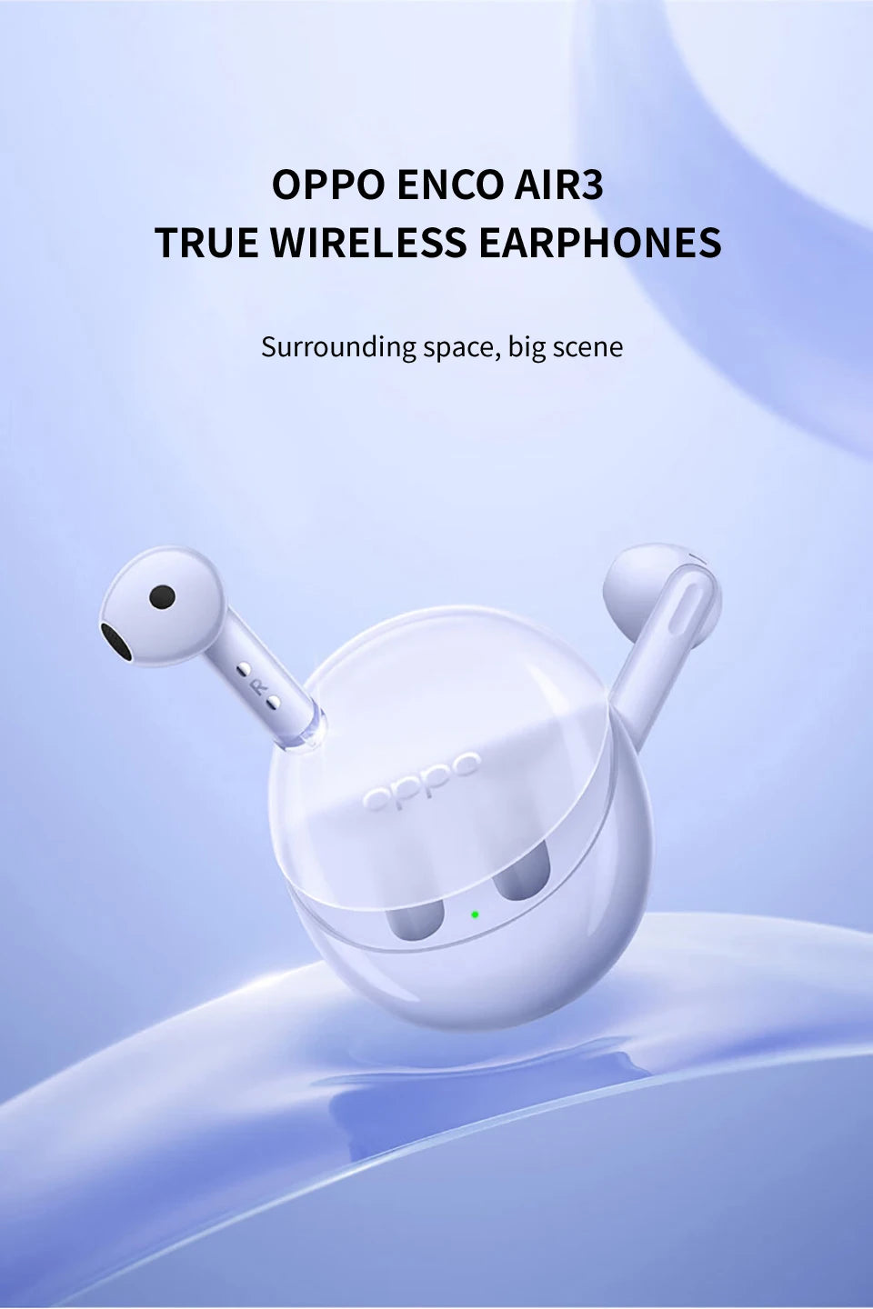 OPPO Original Enco Air3 TWS Wireless Earphone AI Noise Cancelling