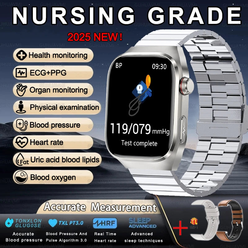 Smartwatch For XIAOMI Uric acid Blood lipids ECG+PPG Blood pressure, Health Monitoring