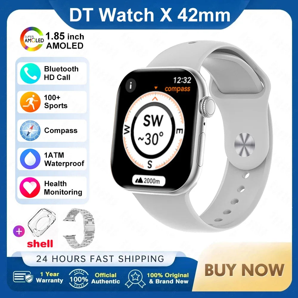 Apple DT Smart Watch X Mini 3D con AI Voice e NFC da 1,85 pollici