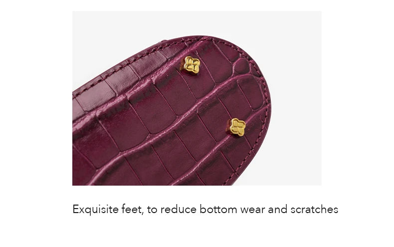 Sac à main Bafelli en cuir de crocodile pour femme