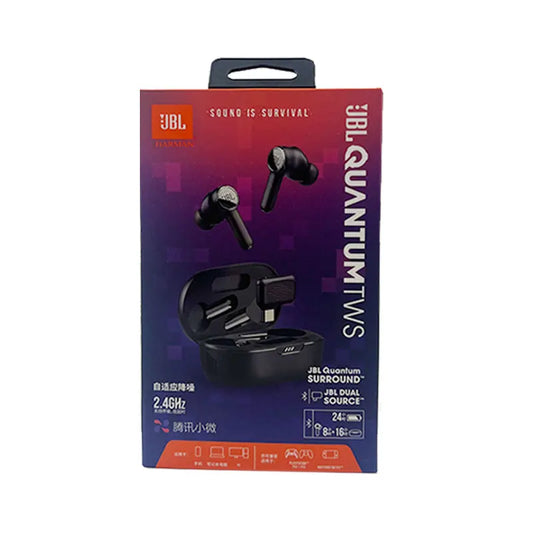 Original JBL Quantum TWS Gaming Headset Smart ANC -30dB Gaming Earbuds QUANTUMSURROUND Bluetooth Headphones 24h Battery Life