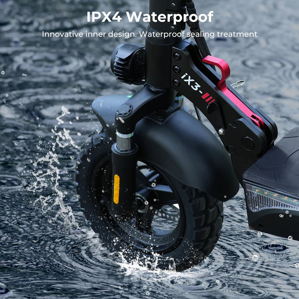 iScooter iX3 800 W Powerful Electric Kick Scooter 10 inch Tubeless 40 km/h For Adults